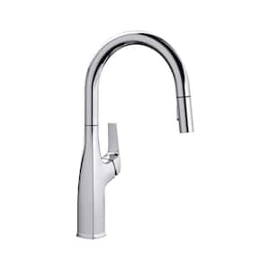 Rivana Single-Handle Pull-Down Sprayer Kitchen Faucet in Chrome