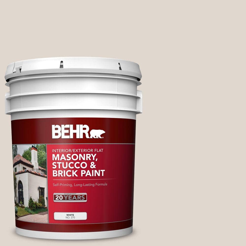 5 gal. #MS-48 Misty Cove Flat Interior/Exterior Masonry, Stucco and Brick P