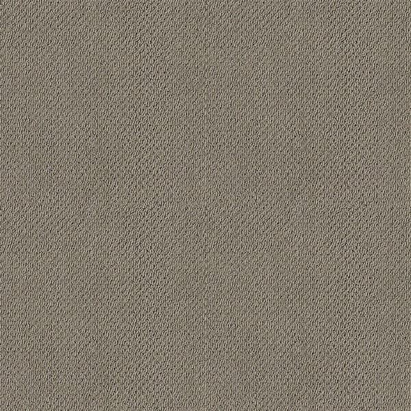 Lifeproof Lightbourne - Oyster - Brown 39.3 oz. Nylon Loop Installed Carpet