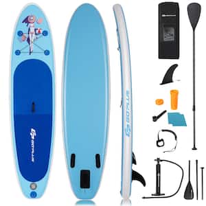 120 in. Inflatable Stand Up Paddle Board SUP W/Adjustable Paddle Pump Leash
