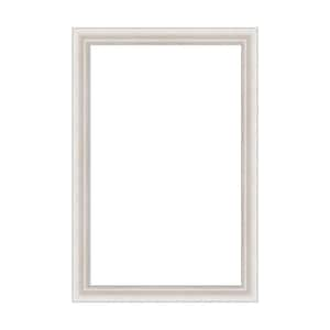 Mirror Makeover Trio Whitewash Silver 25.25 in. W x 37.25 in. H Bathroom Mirror Frame Border Kit-Fits a 24 x 36 mirror