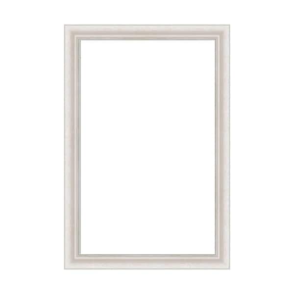 Amanti Art Mirror Makeover Trio Whitewash Silver 25.25 in. W x 37.25 in. H Bathroom Mirror Frame Border Kit-Fits a 24 x 36 mirror