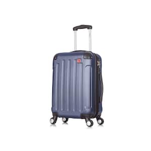 Intely 20 in. Blue Hardside Spinner Carry-on with USB Port