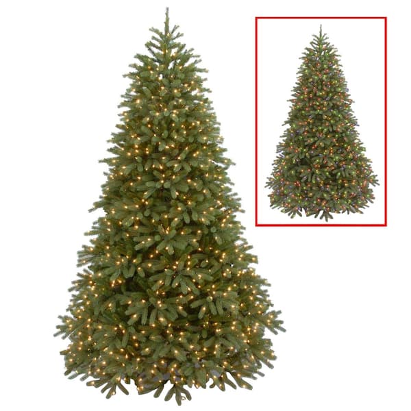 National Tree Company 7.5 ft. Jersey Fraser Fir Medium Artificial Christmas Tree with Dual Color LED Lights