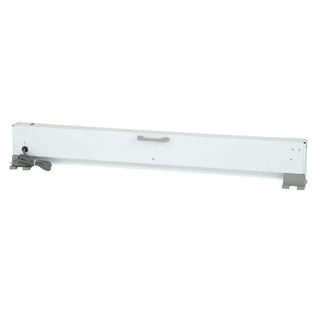 White 4-Foot Electric Convection Baseboard Heater with Thermostat