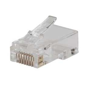 Pass-Thru Modular Data Plug CAT5E (10-Pack)