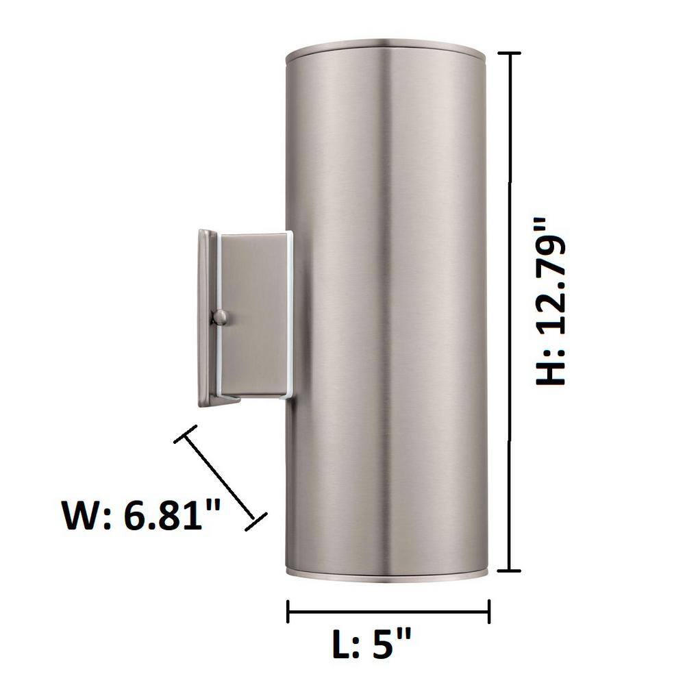 Ascoli 13" Stainless Steel Outdoor Wall Sconce