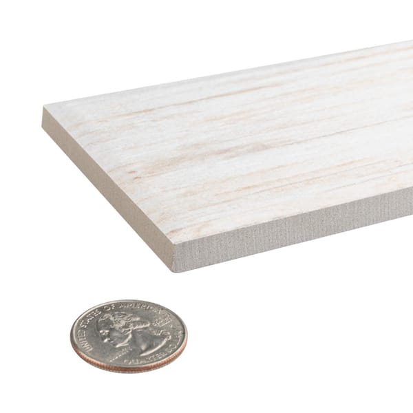 Merola Tile Melvin White 2-7/8 in. x 26-1/2 in. Porcelain Floor