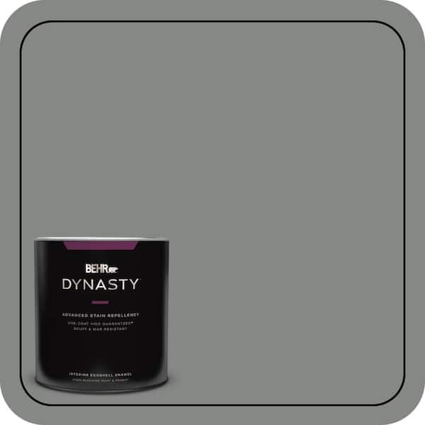 BEHR DYNASTY 1 qt. #PPU25-17 Euro Gray Eggshell Enamel Interior Stain-Blocking Paint and Primer