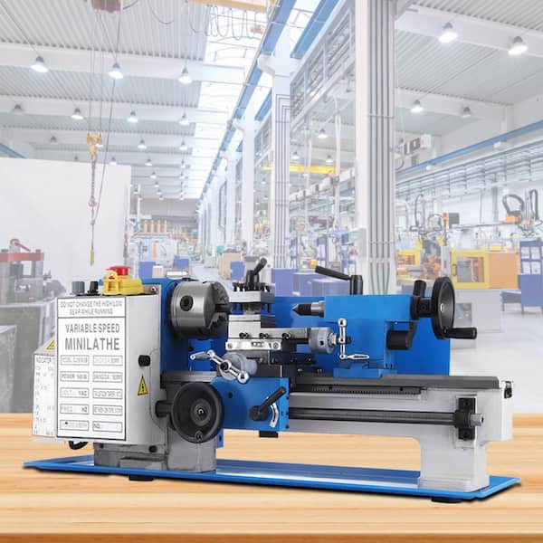 Metal Lathe 7 x 12 in., Precision Mini Metal Lathe 2250 RPM 400W Variable Speed, Mini Lathe Precision Bench Top