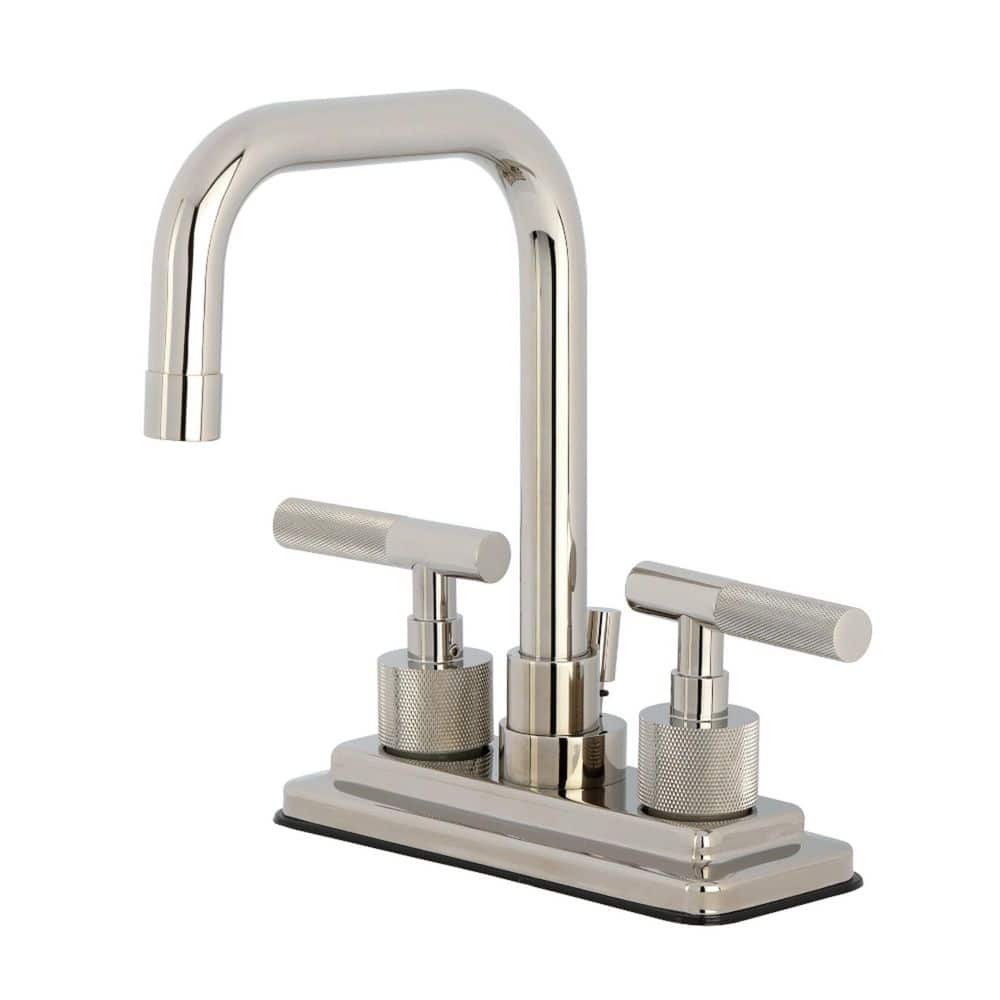 Convergent Deck Mounted 2-Handle 4 in. Centerset Bathroom Sink Faucet with Pop-Up Drain in Polished Nickel price history on PriceWatchPro