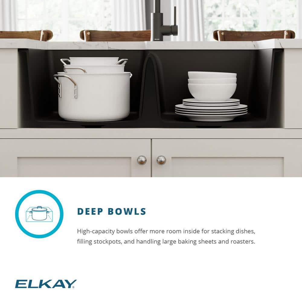 White Quartz Double Bowl Undermount Kitchen Sink