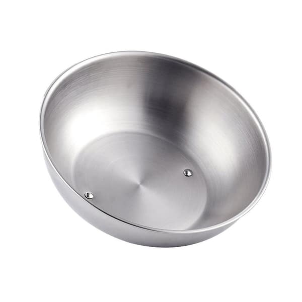 Stainless Steel Mixing Bowl - Round - Silver - 8.9Qt. - 1 Count Box