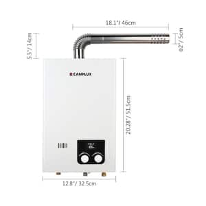 Instant 2.64 GPM 68,000 BTU Indoor Natural Gas Tankless Water Heater with Vent Pipe