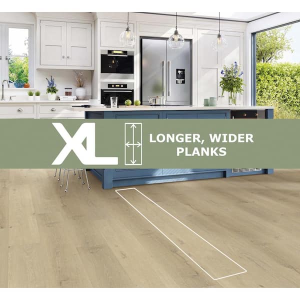 Revere 30 MIL x 9 in. W x 60 in. L Click Lock Waterproof Rigid Core Luxury Vinyl Plank Flooring (22.12 sq. ft./case)
