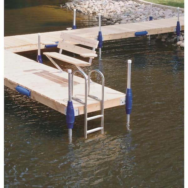 Tommy Docks 4 Step Standard Rung Aluminum Dock Ladder Td 10259 - Diy Floating Dock Ladder