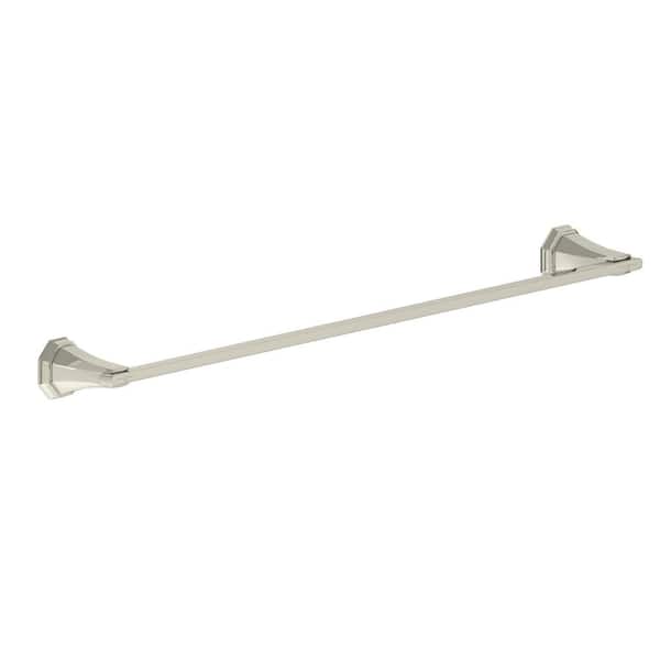 Deco 24 in. Wall Mount Towel Bar in Polished Nickel