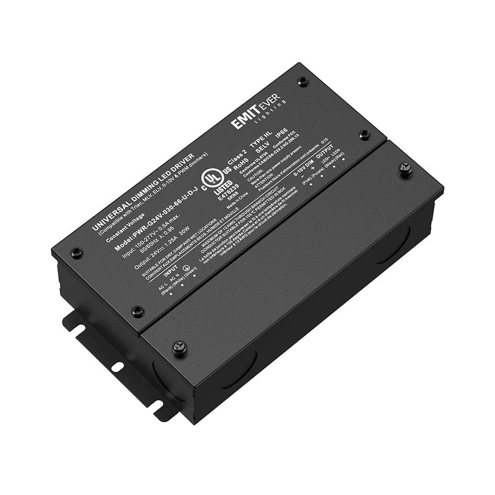 30-Watt 24-Volt Dimmable LED Driver Power Supply AC to DC Transformer with IP67 Rated and Built-in Protections, Black price history on PriceWatchPro