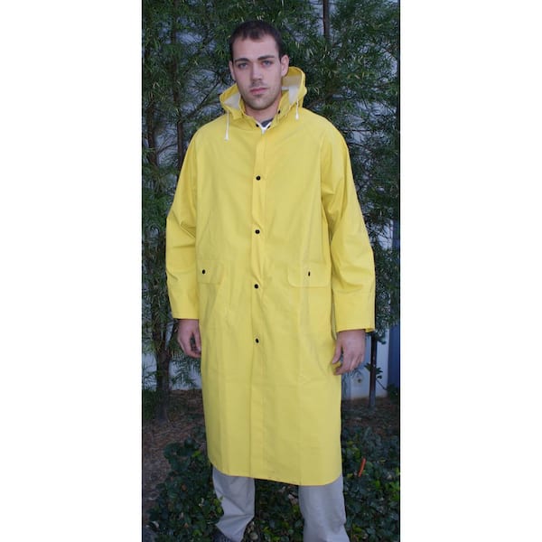 2 Piece Yellow Rain Suit, Large