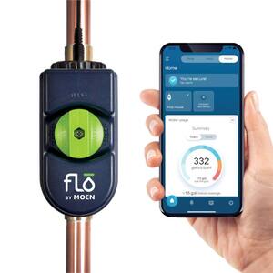 Flo 1 in. Smart Water Leak Detector with Automatic Water Shut Off Valve
