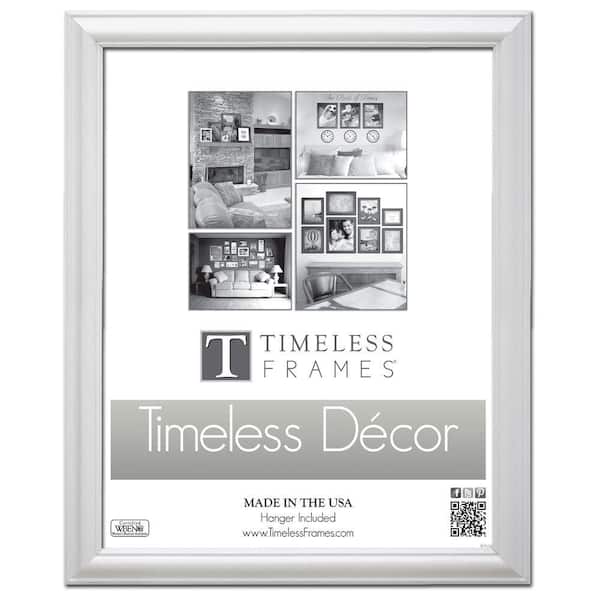Timeless Frames Brenna 1-Opening 18 in. x 24 in. White Picture Frame