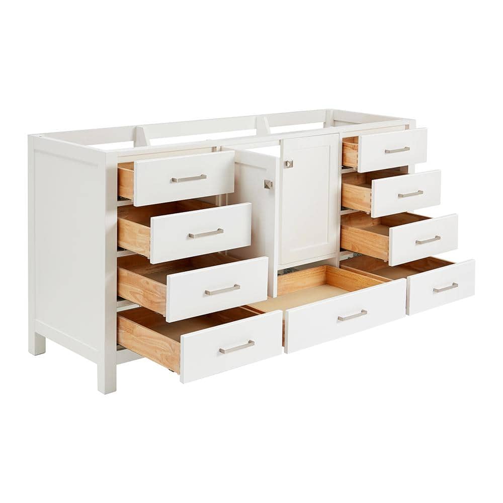 Cambridge 66'' White Freestanding Single Bathroom Vanity Base