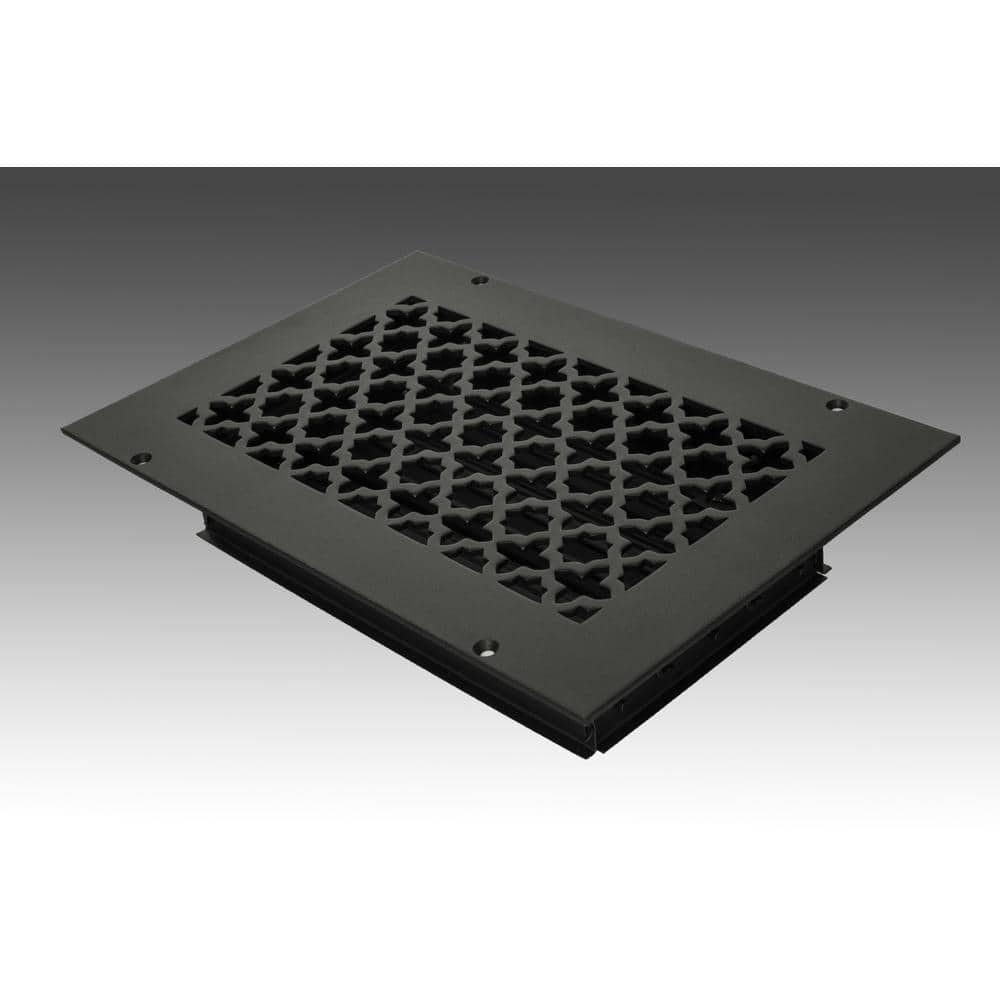 Victorian 10 in. x 6 in. Black Powder Coat Steel Wall Ceiling Vent with Opposed Blade Damper price history on PriceWatchPro