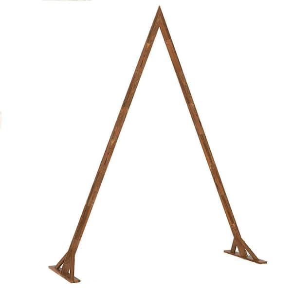 99 in. x 77 in. Wood Triangular Arch Arbor HPDS3X1SP3 - The Home Depot