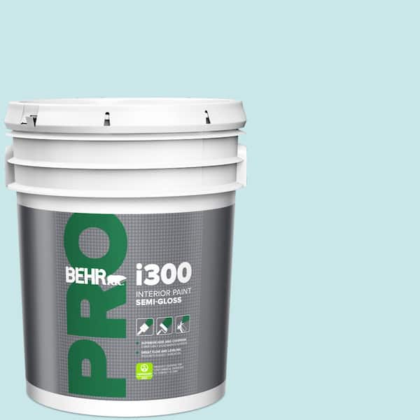 BEHR PRO 5 gal. #M470-1 Snowmelt Semi-Gloss Interior Paint