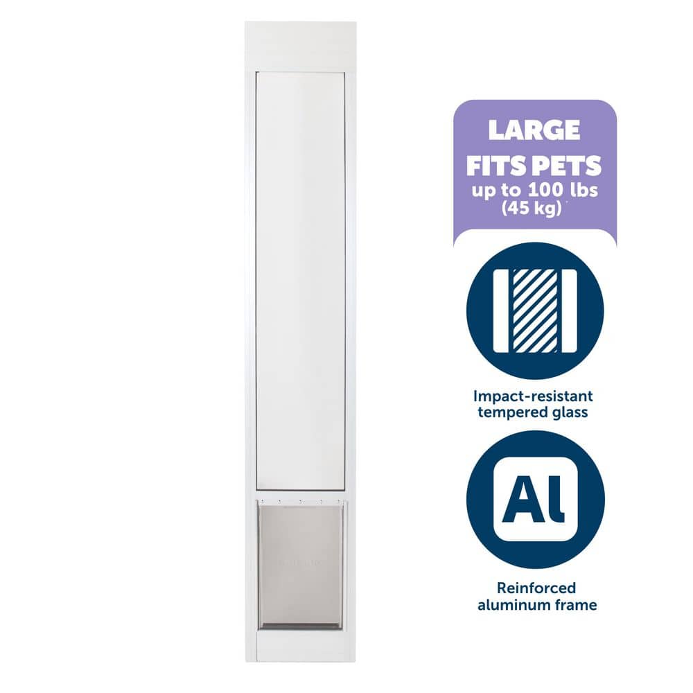 PetSafe 10-1/4 in. x 16-3/8 in. Large White Freedom Patio Panel