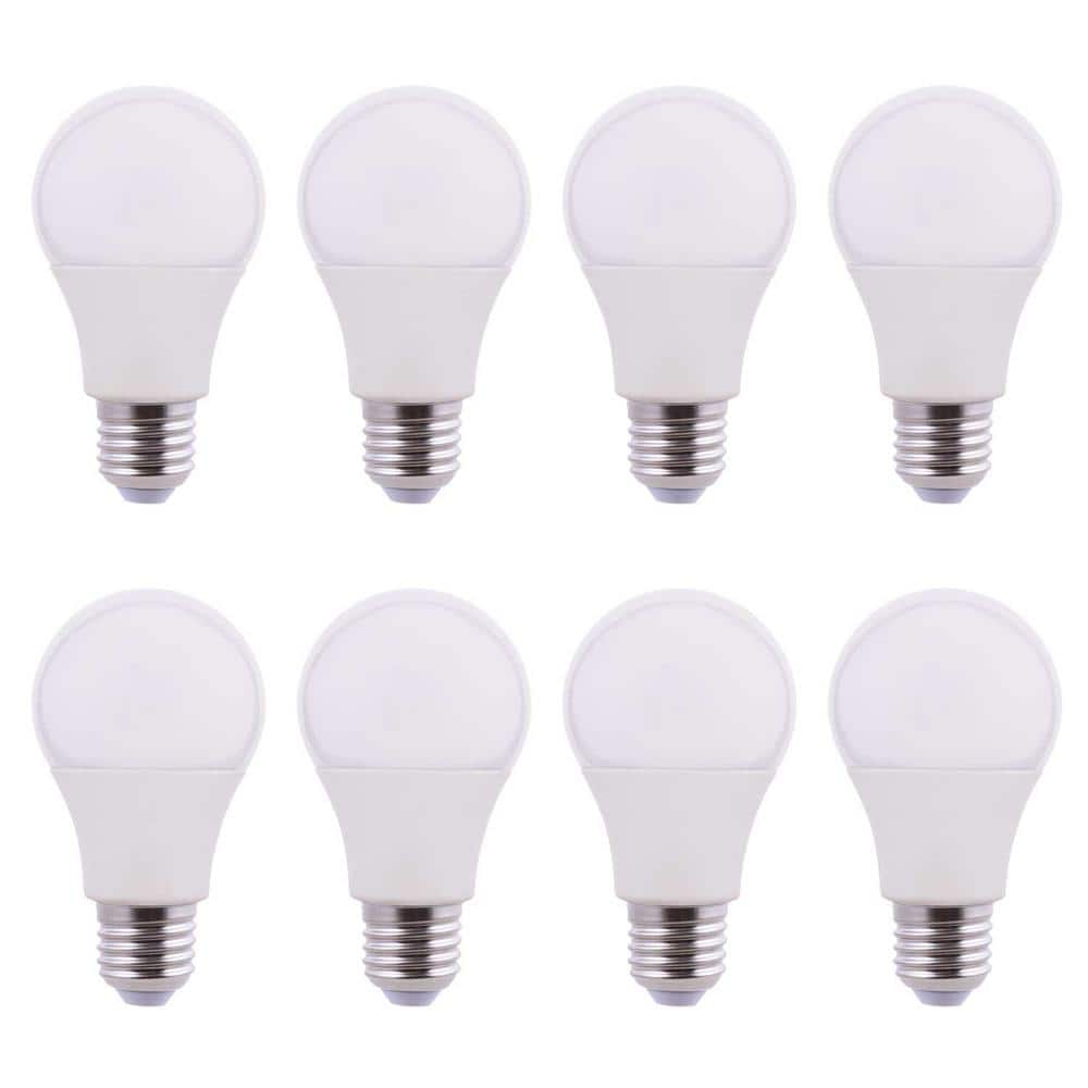 100-Watt Equivalent A19 Non-Dimmable CEC Rated LED Light Bulb Soft White (8