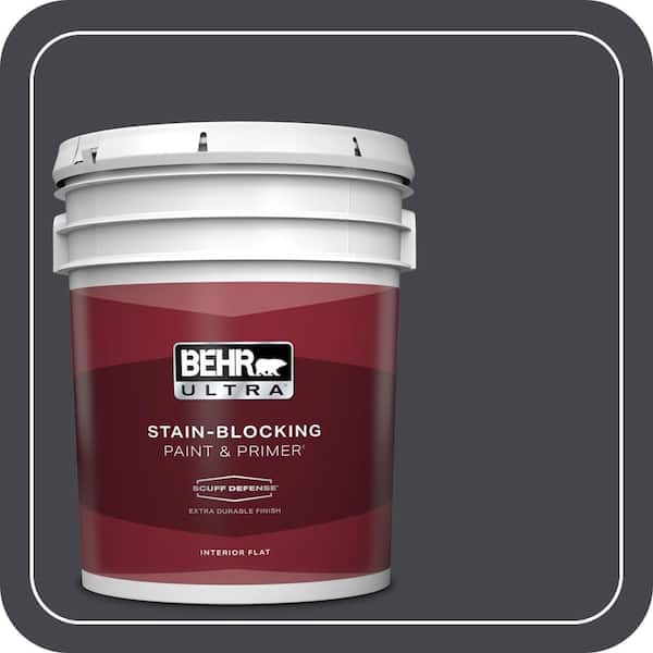 BEHR ULTRA 5 gal. #760F-7 Sorcerer Extra Durable Flat Interior Paint & Primer