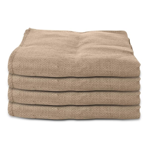 Wellco 35.5 in. x 23.7 in. Burlap Sand Bags for Flood Water Barrier Tent Sandbags Erosion Control Sand Not Included 5 Pack