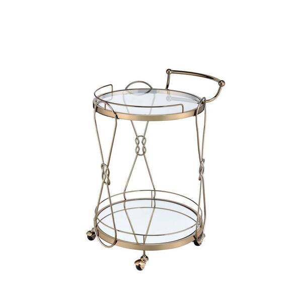 Gold Kitchen Serving Cart MH98940 The Home Depot