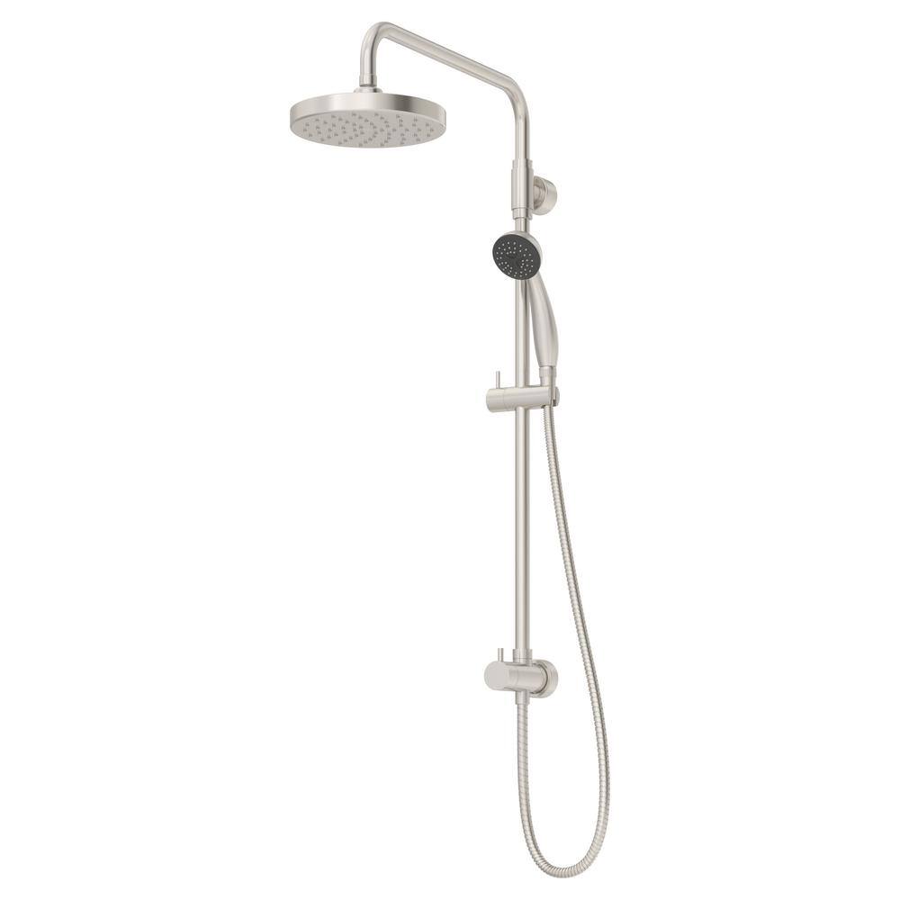 1-spray 5.59 in. Dual Shower Head and Handheld Shower Head in Chrome 1-spray 5.59 in. Dual Shower Head and Handheld Shower Head in Chrome
