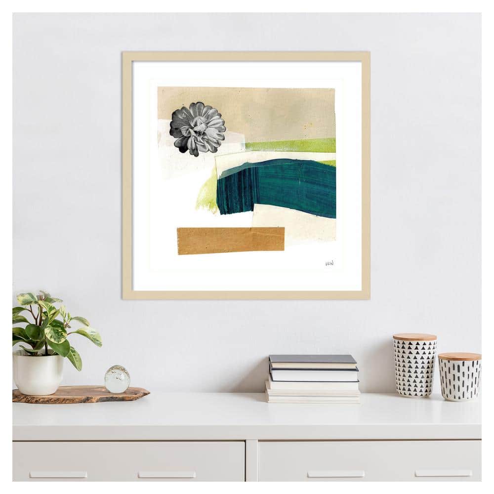 Day Beach I Abstract Expressionism Framed Wall Art Print