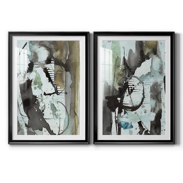 Wexford Home Lyrical Abstract I by Wexford Homes 2-Pieces Framed Abstract Paper Art Print 30.5 in. x 42.5 in.