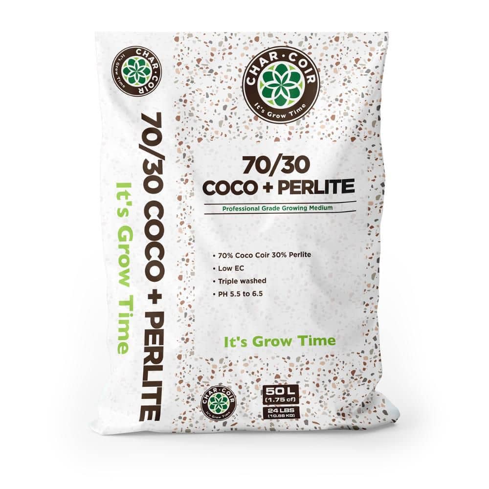 CHAR COIR 24 lb. (1.75 cu. ft. ) Organic 70/30 Coco-Perlite Loose