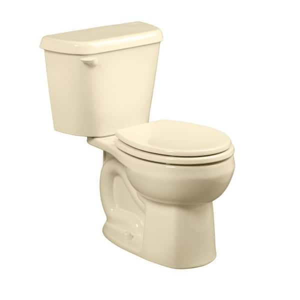 American Standard Colony 2-piece 1.6 GPF Single Flush Round Toilet in Bone, Seat Not Included