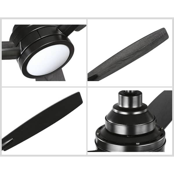 Progress Lighting Gaze Collection 60 in. 3-Blade Indoor Black