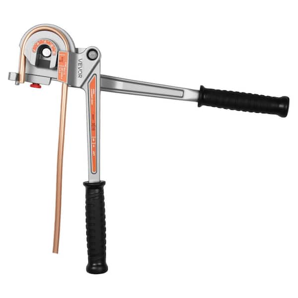 3 in 1 Pipe Bender 1/4 in. to 1/2 in. Manual Level Tube Bender 0 to 180 degrees Aluminum for HVAC AC Refrigerator Repair