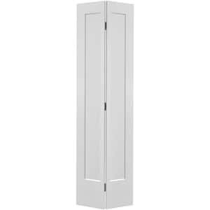 24 in. x 80 in. Lincoln Park 2-Panel Primed White Hollow-Core Composite Bi-fold Interior Door
