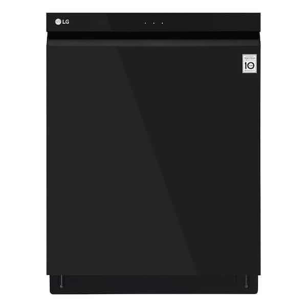 LG Top Control Tall Tub Smart Dishwasher with 3rd Rack and WiFi Enabled in Black with Stainless Steel Tub
