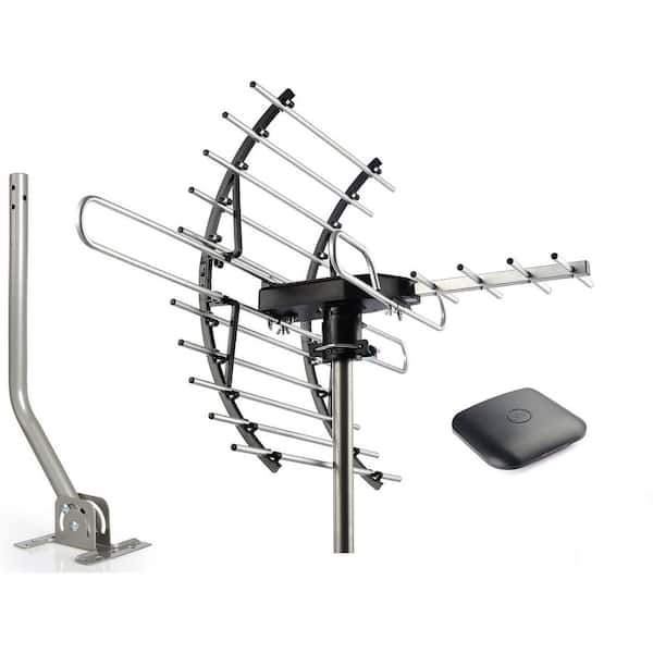 Digital HD TV Antenna Amplified Attic Outdoor 360 ° Rotation Wireless Remote 4K 1080P VHF UHF 200 Miles Range