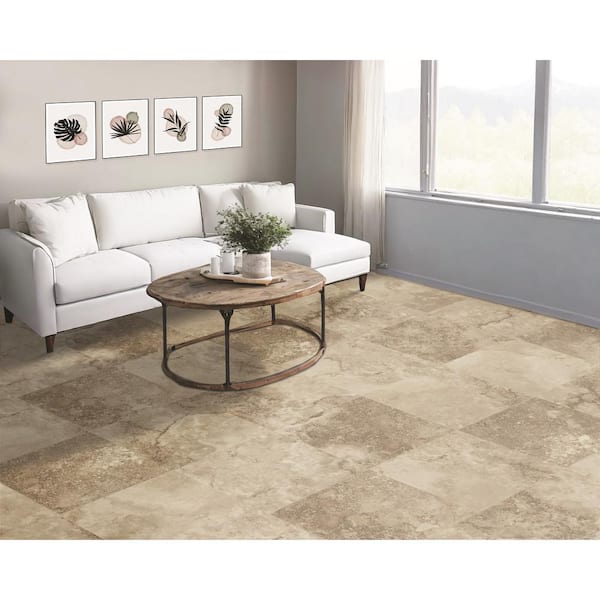 Mesa Verde Stone 10 MIL 12 ft. W x Cut to Length Waterproof Vinyl Sheet Flooring