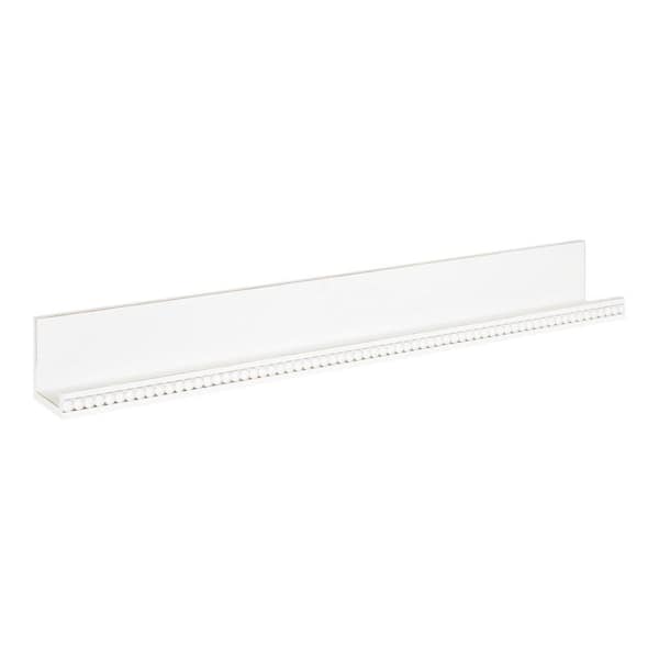 Strahm 36 in. W x 4 in. D White Wooden Decorative Wall Shelf