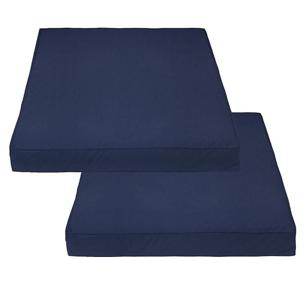 Cushion Covers 32 x 32,2 Pieces Outdoor Patio Furniture Slipcover with Zipper Navy Blue