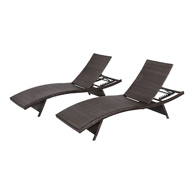 hampton bay commercial aluminum strap outdoor chaise lounge