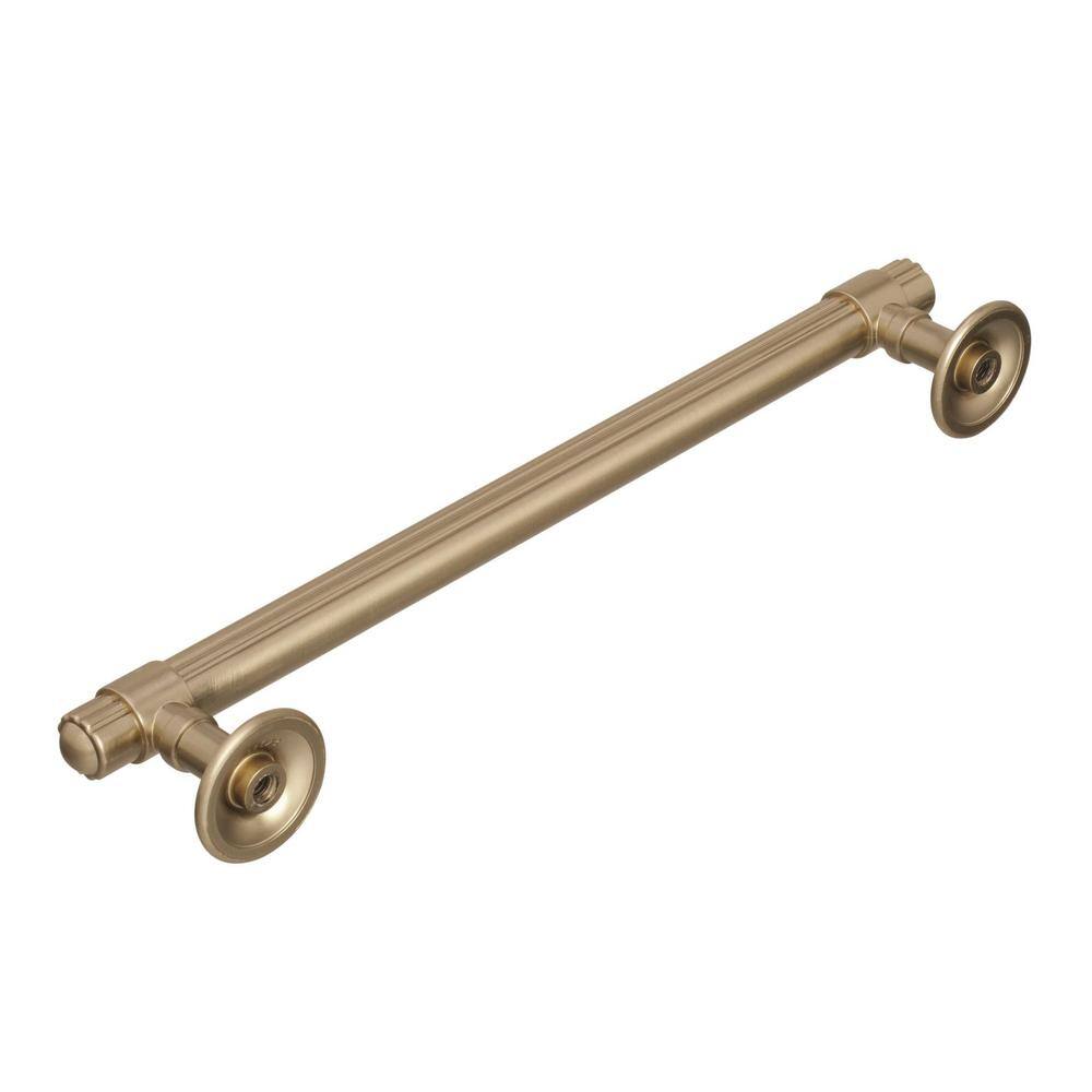 Golden Champagne Sea Grass 7.5" Bar Pull with Mounting Hardware