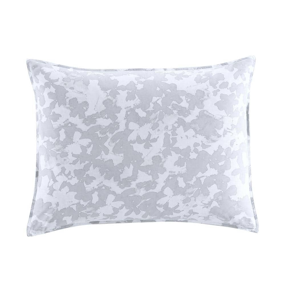 Twin Gray Organic Cotton Reversible Comforter Set